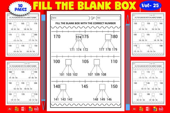 Children Math Practice Sheet: Educational Design Assets