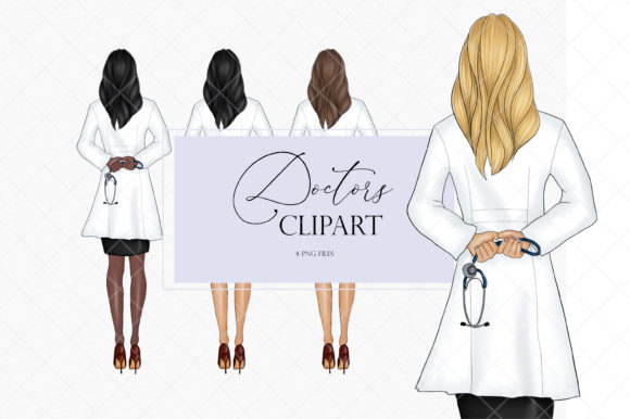 Doctor Clipart and Medical Worker Design Assets