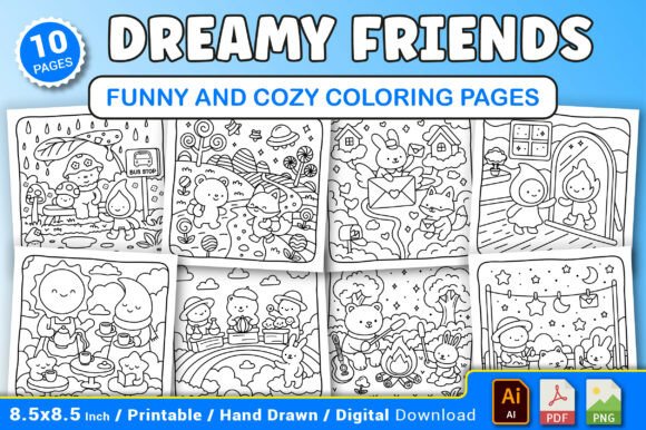 Dreamy Friends Cozy Coloring Pages: A Designer's Guide
