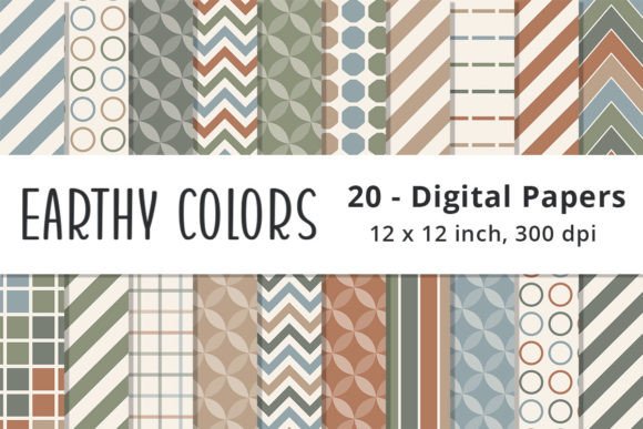 Grounding Your Design: Earth Tones Digital Paper Backgrounds