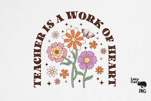 Inspire Classrooms with Teacher Flower Quote PNG Sublimation