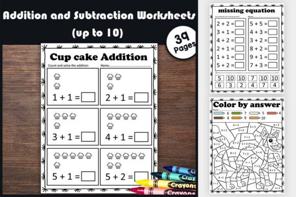 Math Marvels: Kindergarten Addition & Subtraction Worksheets
