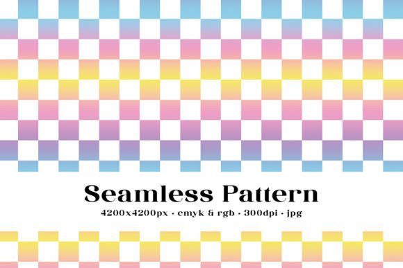 Pastel Ombre Checkered Seamless Pattern: A Modern Design Asset