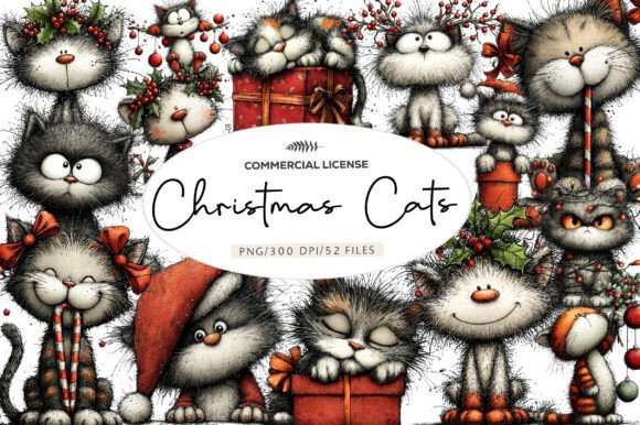 Whimsical Christmas Cats Watercolor: A Designer’s Holiday Secret